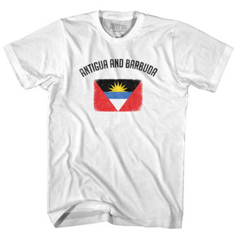 Antigua And Barbuda Country Flag Heritage Womens Cotton Junior Cut T-Shirt by Ultras