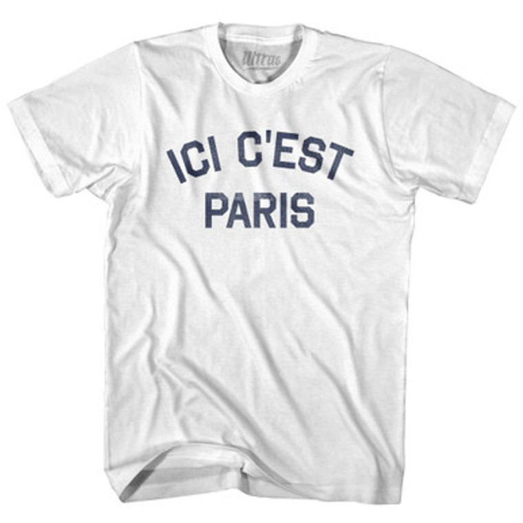 ICI C'est  Paris Fleur De Lis Soccer Youth Cotton T-shirt by Ultras