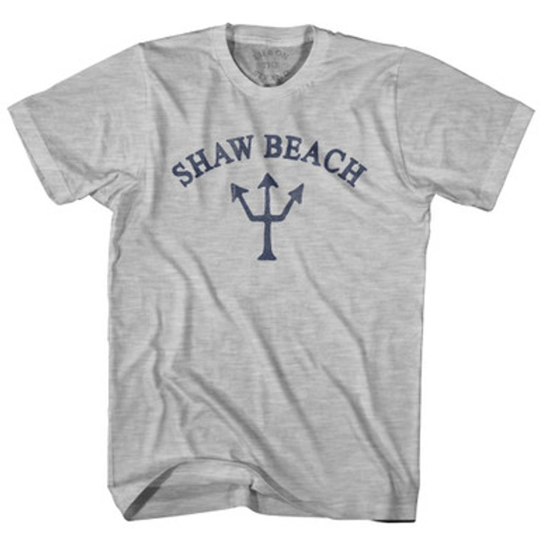 West Virginia Shaw Beach Trident Adult Cotton T-Shirt by Ultras