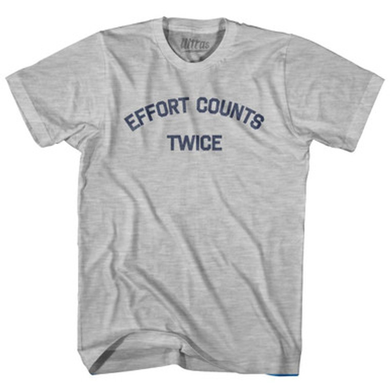 Effort Counts Twice Womens Cotton Junior Cut T-Shirt by Ultras