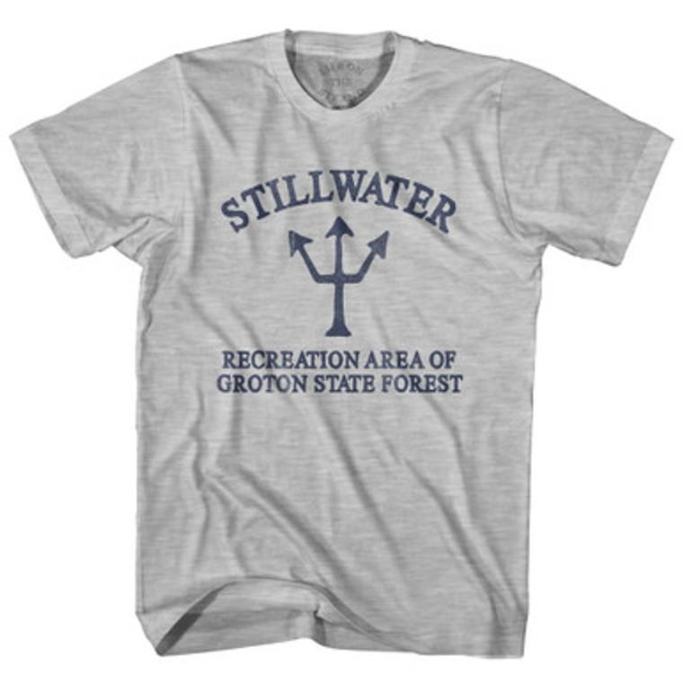 Vermont Stillwater Recreation Area Of Groton State Forest Trident Adult Cotton T-Shirt by Ultras