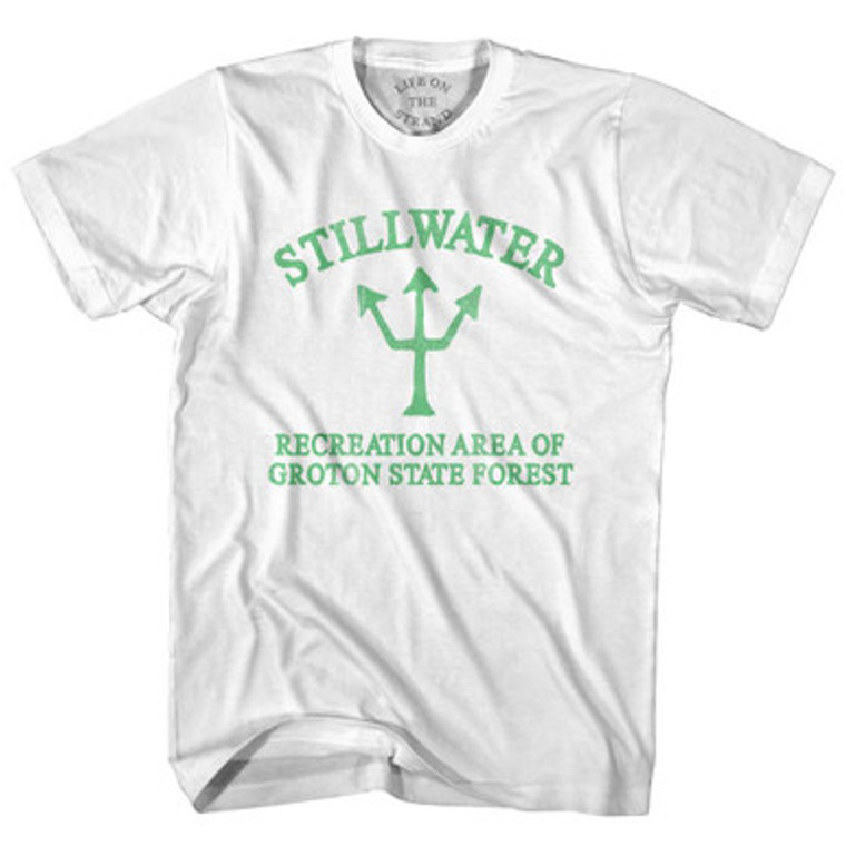 Vermont Stillwater Recreation Area Of Groton State Forest Trident Womens Cotton Junior Cut T-Shirt by Ultras