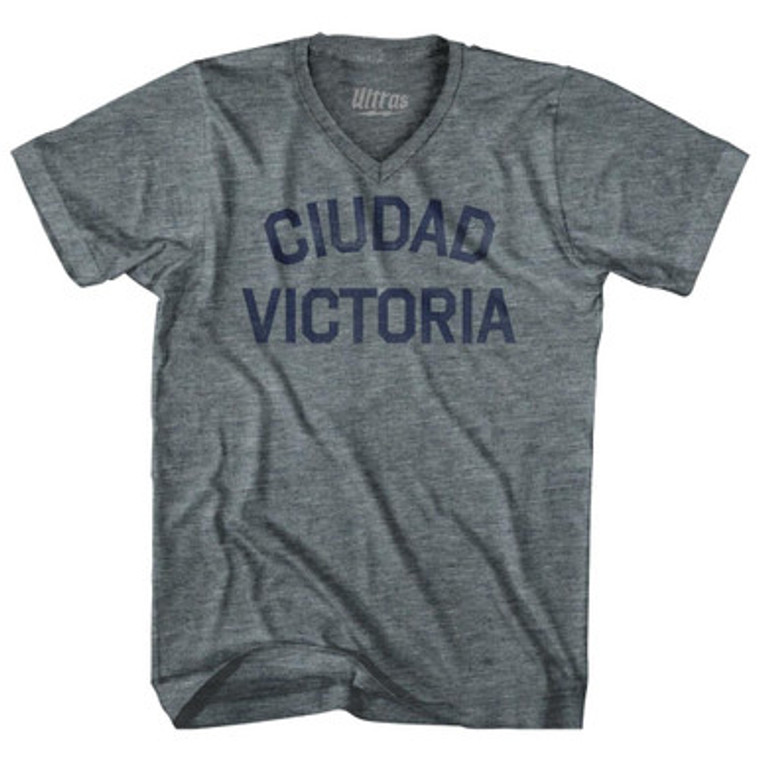 Ciudad Victoria Adult Tri-Blend V-Neck T-Shirt by Ultras