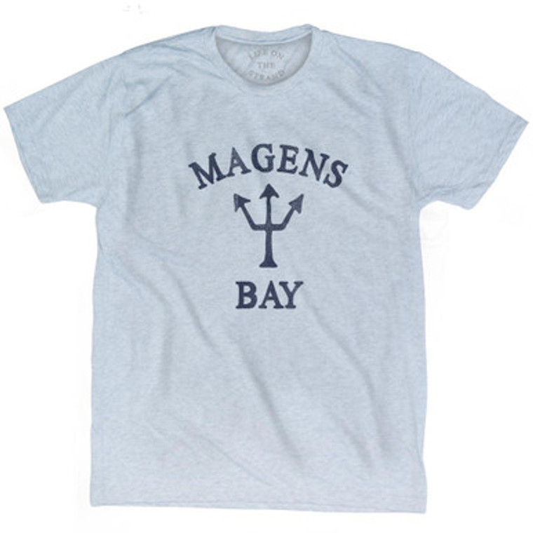 US Virgin Islands Magens Bay Trident Adult Tri-Blend T-Shirt by Ultras