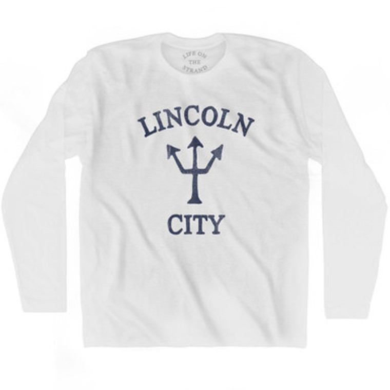 Oregon Lincoln City Trident Adult Cotton Long Sleeve T-Shirt by Ultras