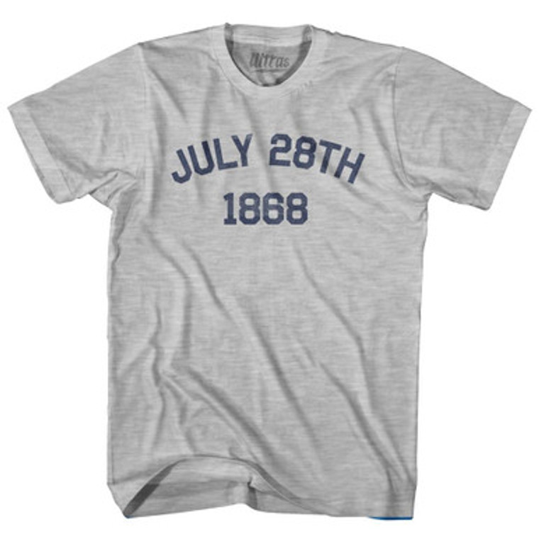 July 28th 1868 14th Amendment To The Constitution was Ratified Adult Cotton T-shirt by Ultras