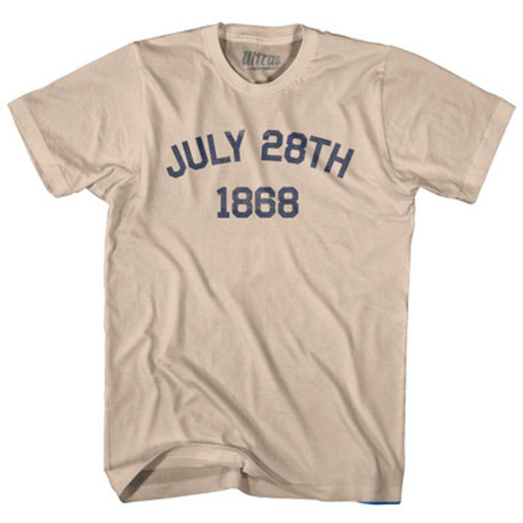 July 28th 1868 14th Amendment To The Constitution was Ratified Adult Cotton T-shirt by Ultras July 28th 1868 14th Amendment To The Constitution was Ratified Adult Cotton T-shirt by Ultras