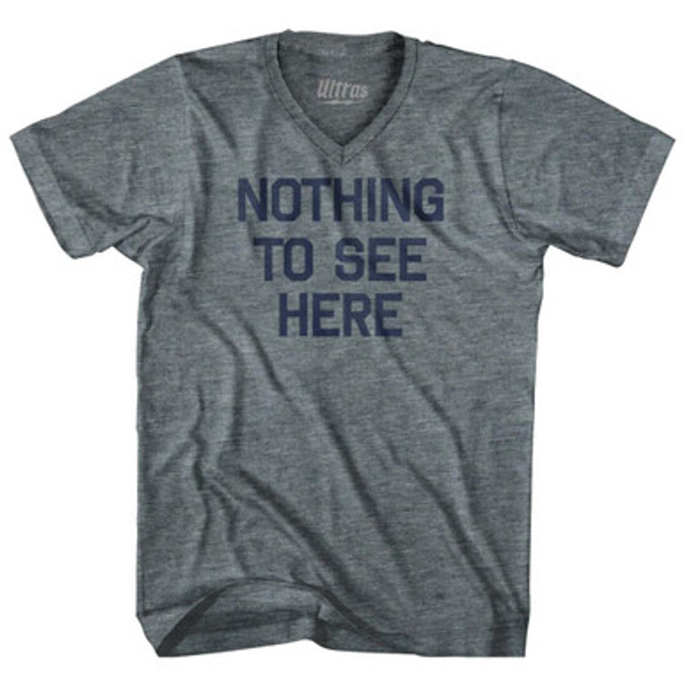 Nothing To See Here Tri-Blend V-neck Women Junior Cut T-shirt by Ultras