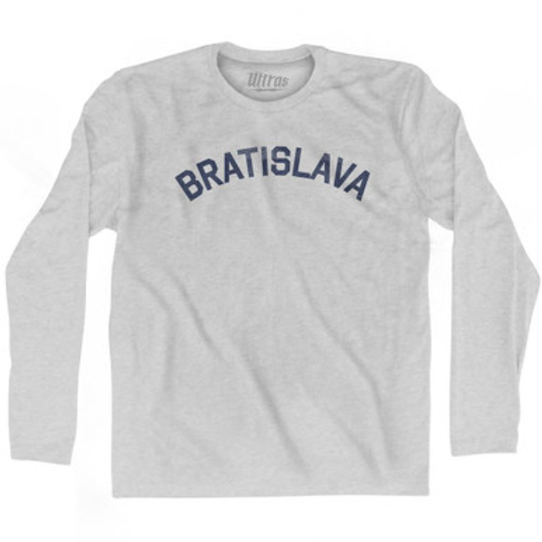BRATISLAVA Adult Cotton Long Sleeve T-shirt by Ultras