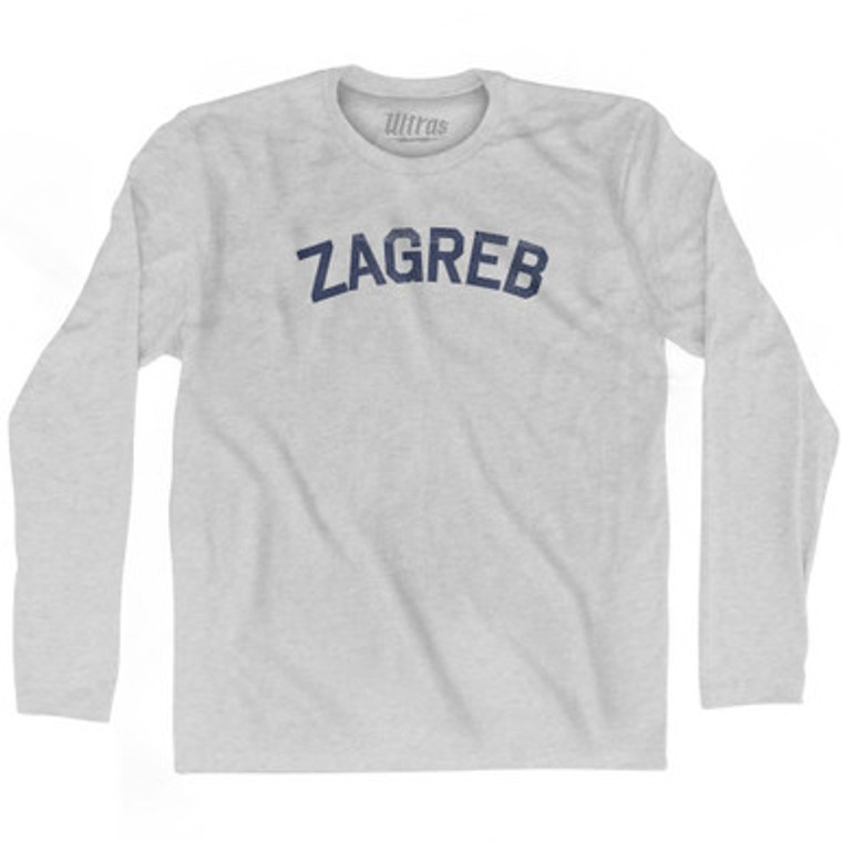 ZAGREB Adult Cotton Long Sleeve T-shirt by Ultras