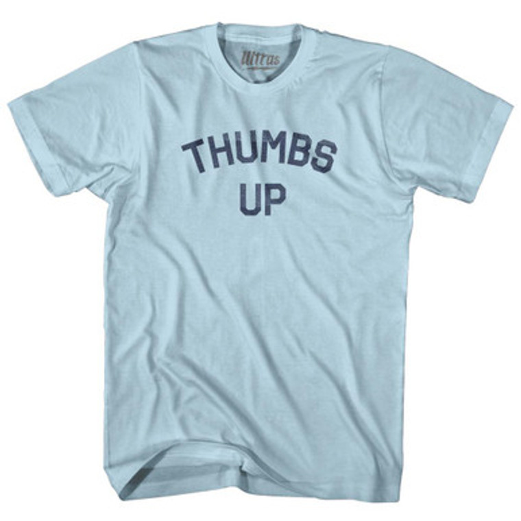 Thumbs Up Text Adult Cotton T-shirt by Ultras