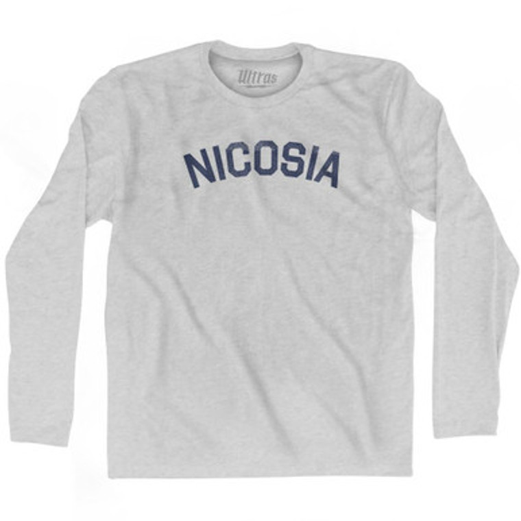 NICOSIA Adult Cotton Long Sleeve T-shirt by Ultras
