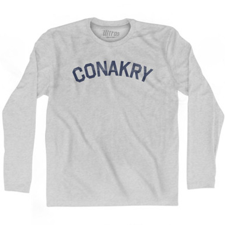 CONAKRY CITY Adult Cotton Long Sleeve T-shirt by Ultras