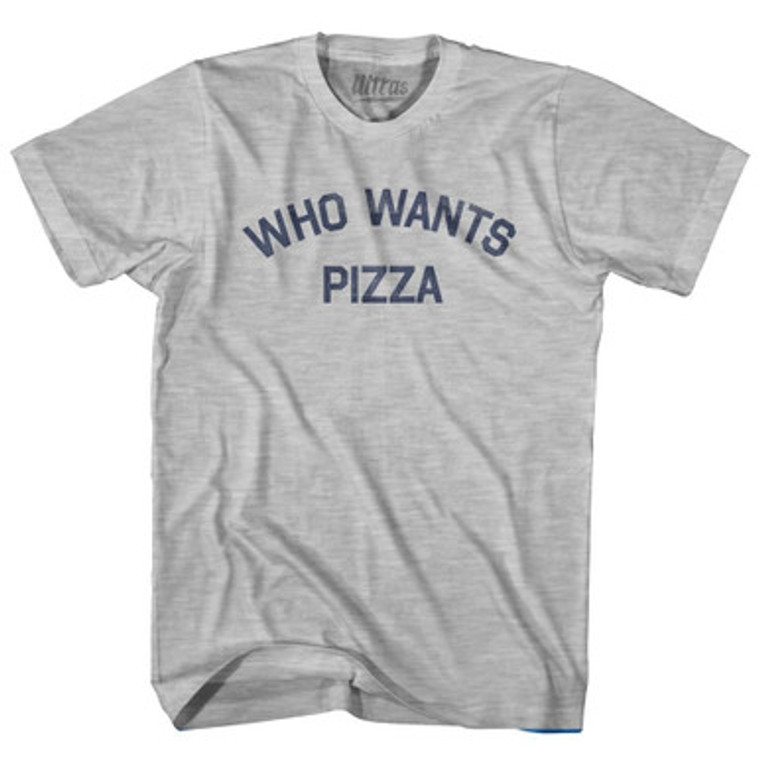 Who Wants Pizza Womens Cotton Junior Cut T-Shirt by Ultras