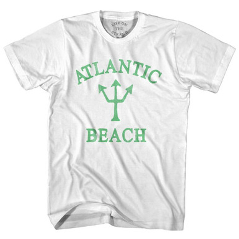 New York Atlantic Beach Emerald Art Trident Womens Cotton Junior Cut T-Shirt by Ultras