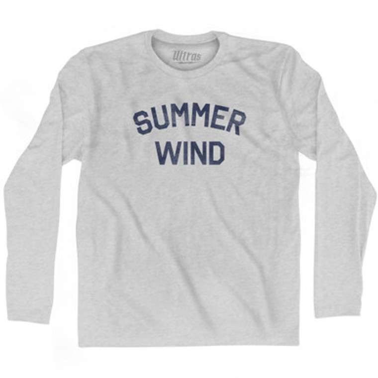 Summer Wind Adult Cotton Long Sleeve T-Shirt by Ultras