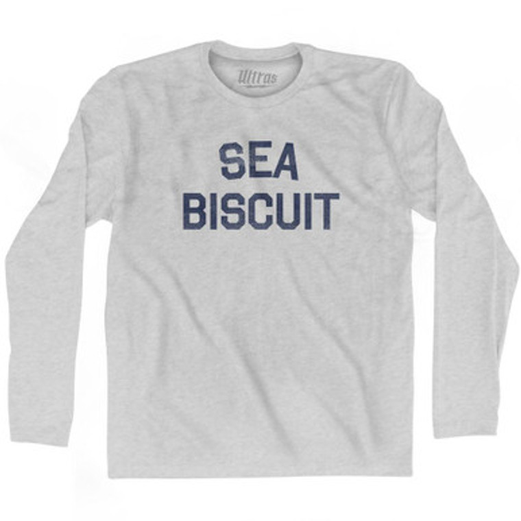 Sea Biscuit Adult Cotton Long Sleeve T-Shirt by Ultras