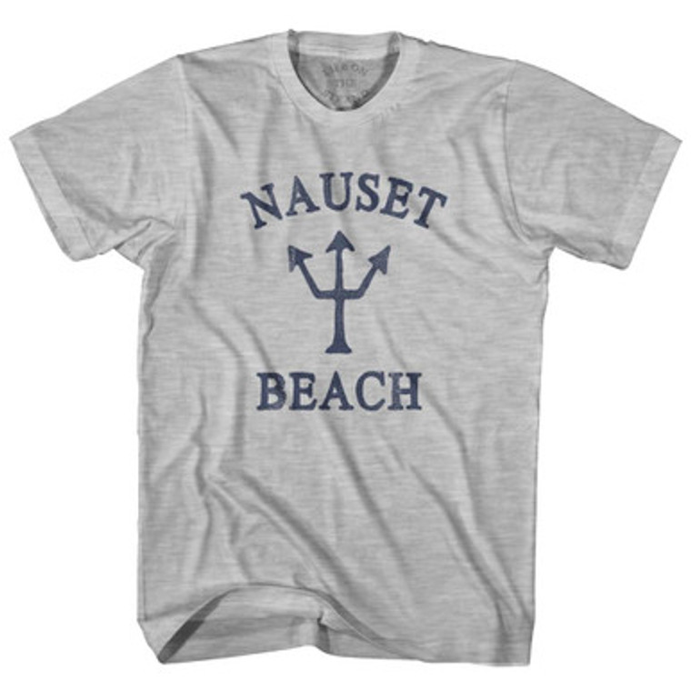 Massachusetts Nauset Beach Trident Adult Cotton T-Shirt by Life on the Strand