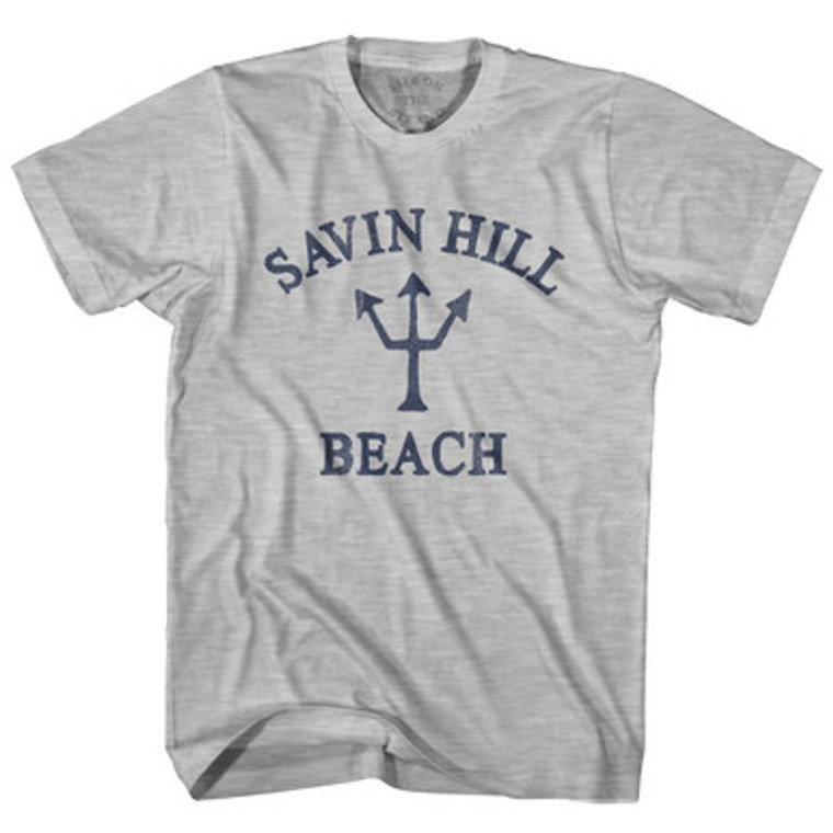 Massachusetts Savin Hill Beach Trident Adult Cotton T-Shirt by Life on the Strand