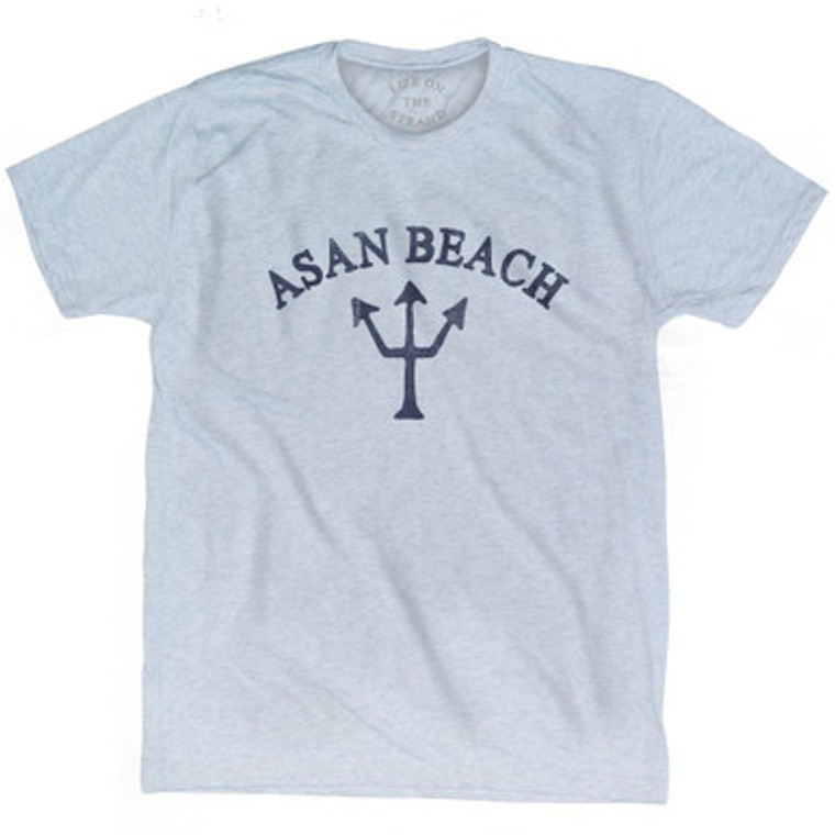 Guam Asan Beach Trident Adult Tri-Blend T-Shirt by Ultras