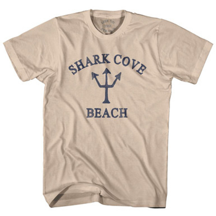 Guam Shark Cove Beach Trident Adult Cotton T-Shirt by Ultras