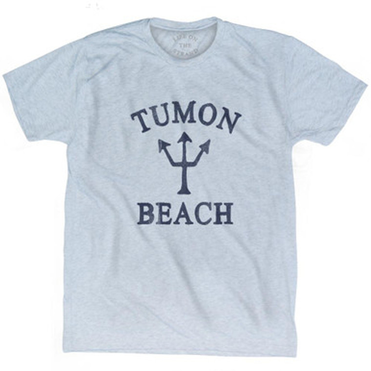 Guam Tumon Beach Trident Adult Tri-Blend T-Shirt by Ultras