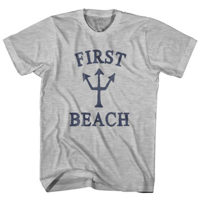 Guam First Beach Trident Womens Cotton Junior Cut T-Shirt by Ultras