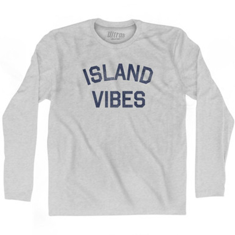 Island Vibes Adult Cotton Long Sleeve T-shirt by Ultras