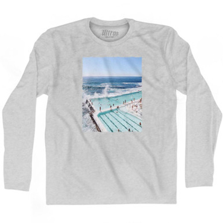 Bondi Icebergs Clubb Sydney Australia Adult Cotton Long Sleeve T-Shirt by Ultras
