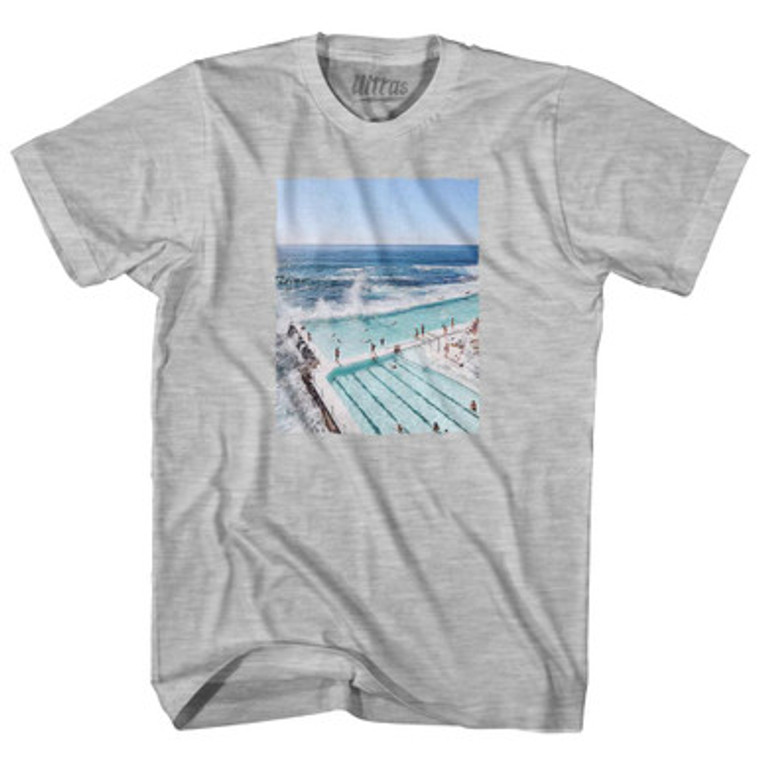 Bondi Icebergs Clubb Sydney Australia Adult Cotton T-Shirt by Ultras