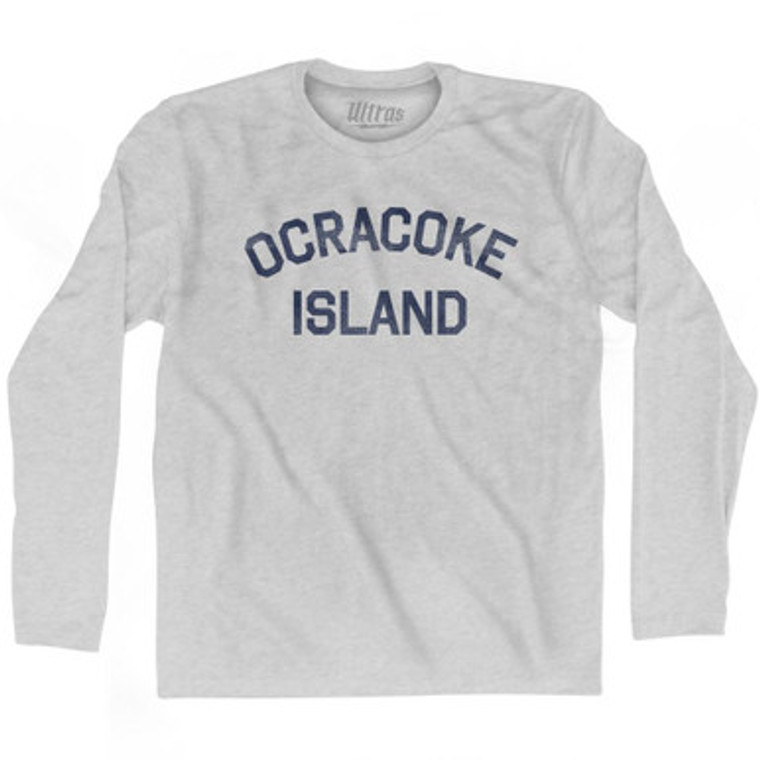 Ocracoke Island Adult Cotton Long Sleeve T-Shirt by Ultras