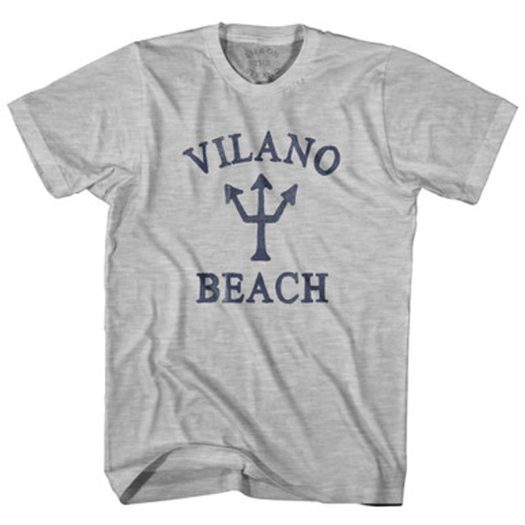 Florida Vilano Beach Trident Adult Cotton T-Shirt by Ultras