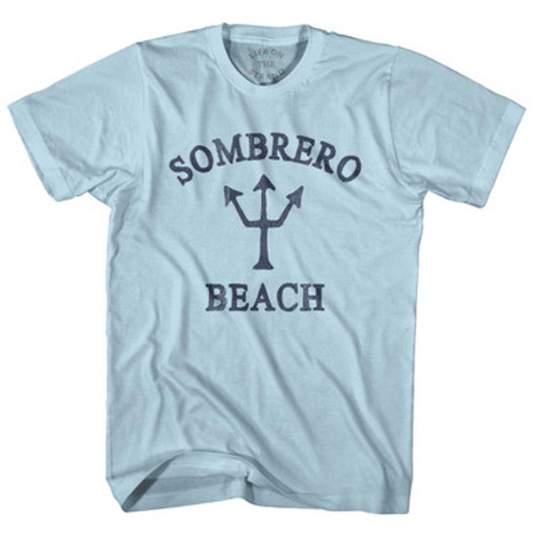 Florida Sombrero Beach Trident Adult Cotton T-Shirt by Ultras