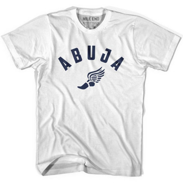 Abuja Running Winged Foot Running Winged Foot Track T-shirt-Adult - White