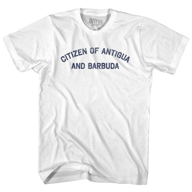 Citizen Of Antigua And Barbuda Womens Cotton Junior Cut T-Shirt - White