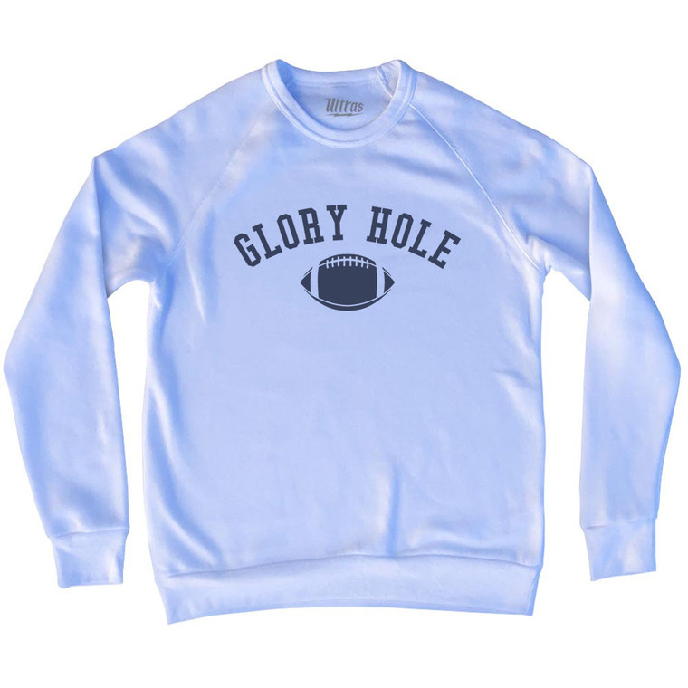 Glory Hole Football Adult Tri-Blend Sweatshirt White