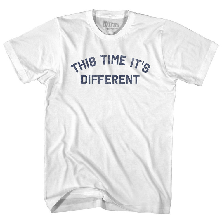 This Time It's Different Youth Cotton T-shirt White