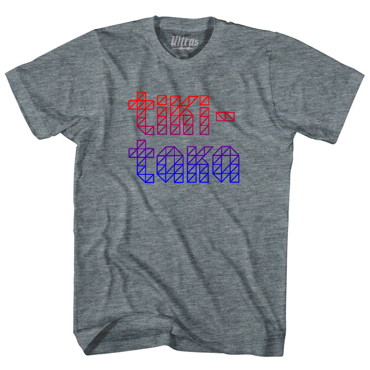 Tiki Taka Womens Tri-Blend Junior Cut T-Shirt Athletic Grey