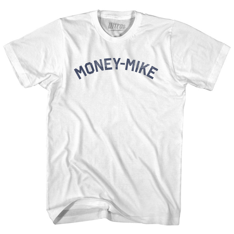 Money-Mike Womens Cotton Junior Cut T-Shirt - White