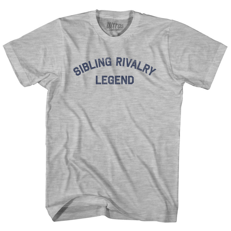Sibling Rivalry Legend Adult Cotton T-shirt - Grey Heather
