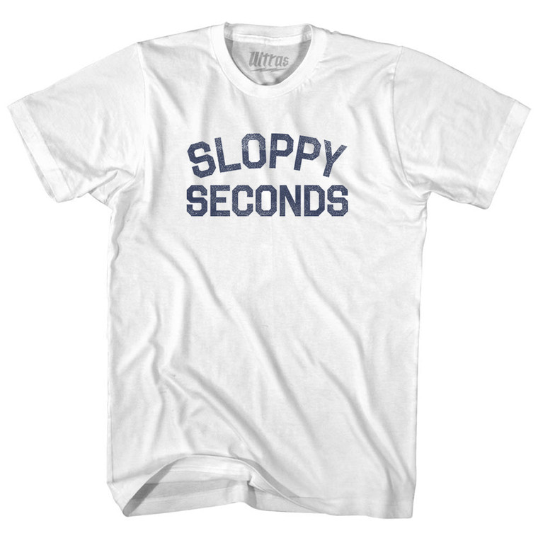 Sloppy Seconds Womens Cotton Junior Cut T-Shirt - White