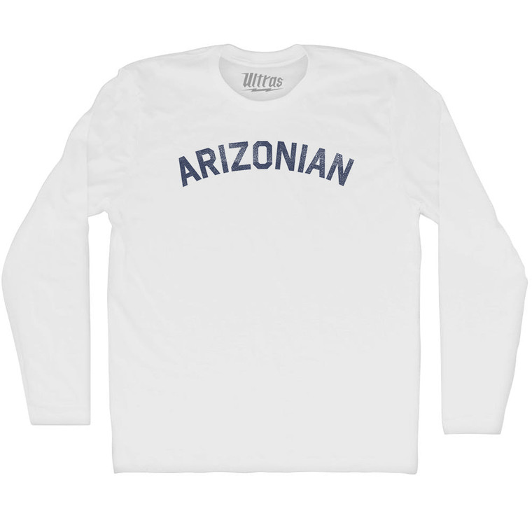 Arizonian Adult Cotton Long Sleeve T-shirt - White
