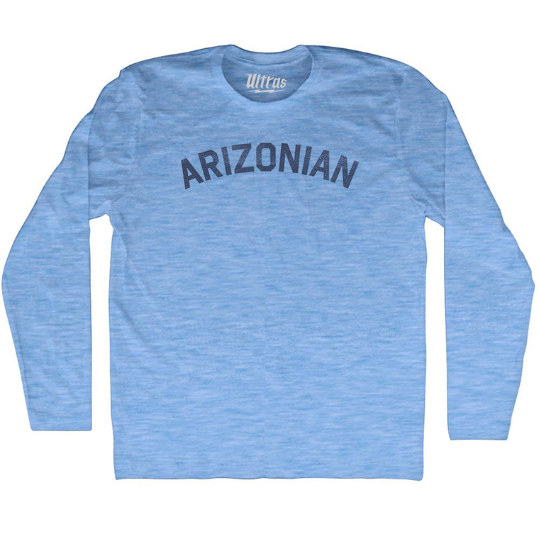 Arizonian Adult Tri-Blend Long Sleeve T-shirt - Athletic Blue