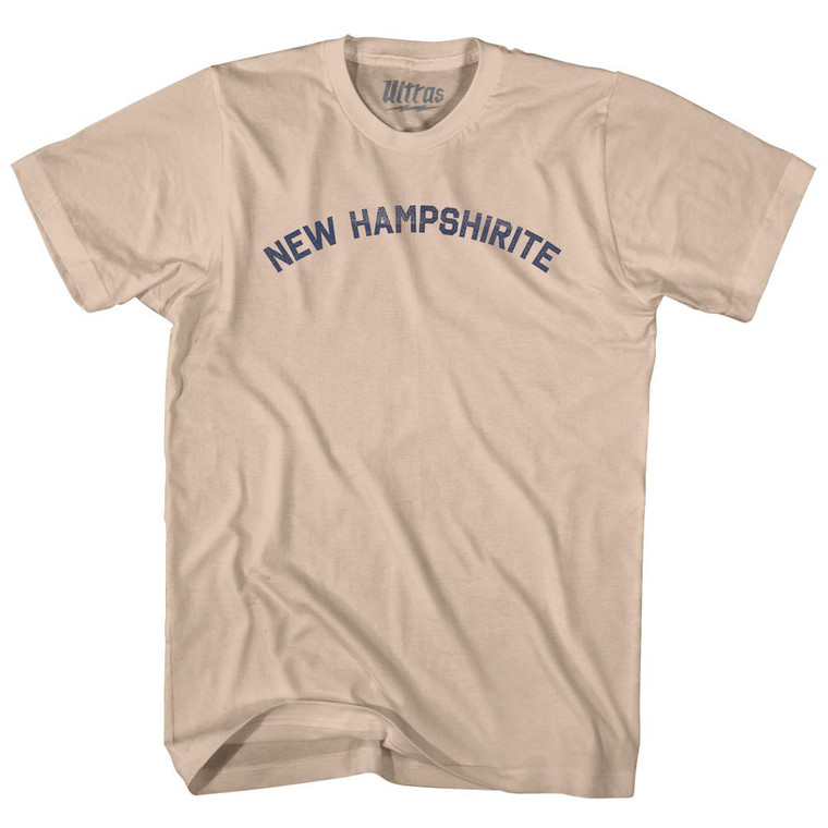 New Hampshirite Adult Cotton T-shirt - Creme