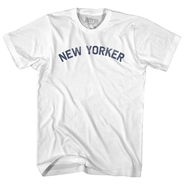 New Yorker Adult Cotton T-shirt - White