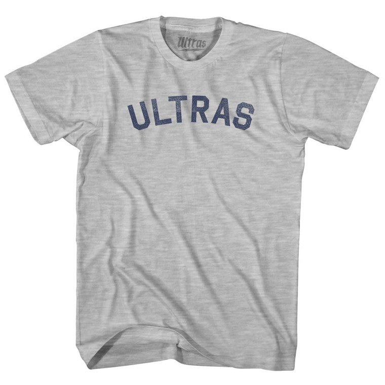 Ultras Text Adult Cotton T-shirt - Grey Heather
