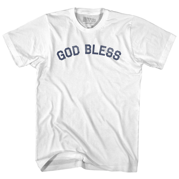 God Bless Youth Cotton T-shirt - White