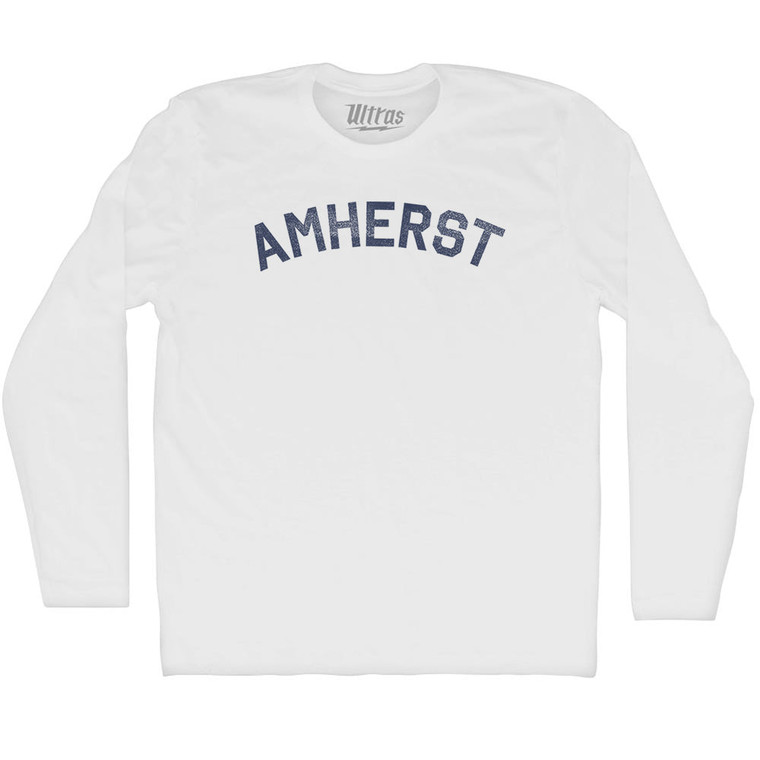 Amherst Adult Cotton Long Sleeve T-shirt - White