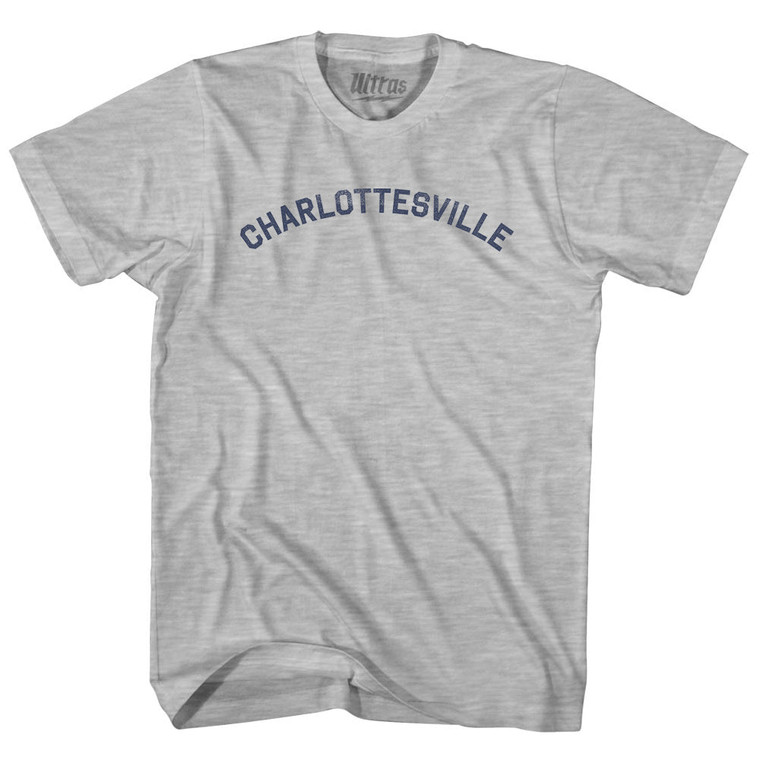 Charlottesville Youth Cotton T-shirt - Grey Heather