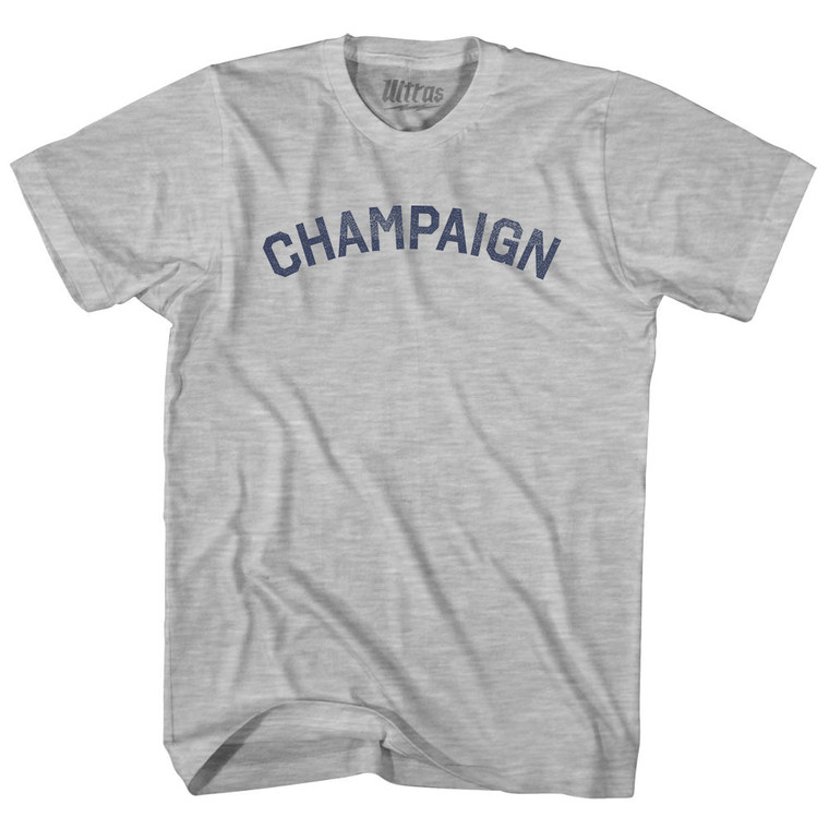 Champaign Womens Cotton Junior Cut T-Shirt - Grey Heather